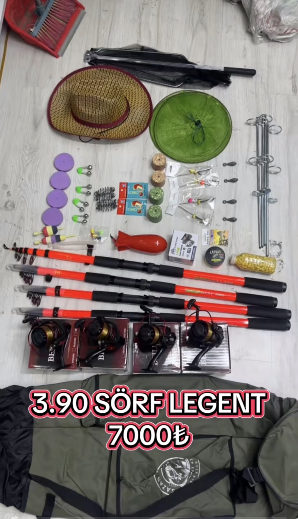 3.90 Sörf Legent Profesyonel Olta Seti